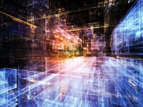 Numeric City Illustrazione stock