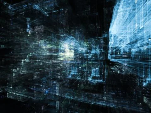 Numeric City Stock Illustration