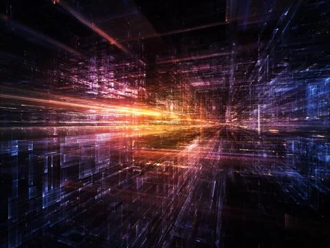 Numeric City Stock Illustration