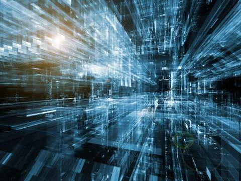 Numeric City Stock Illustration