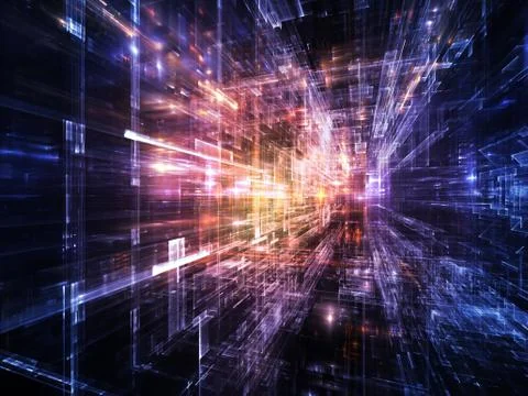 Numeric City Stock Illustration