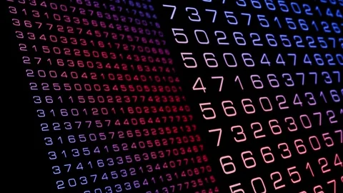 Numeric code unlocking the mathematical concept with data movement and computer 스톡 동영상 246771255