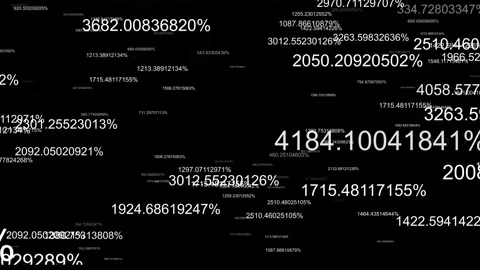 Numeric codes scatter, data tracking animation isolated on black background 스톡 동영상 343496064