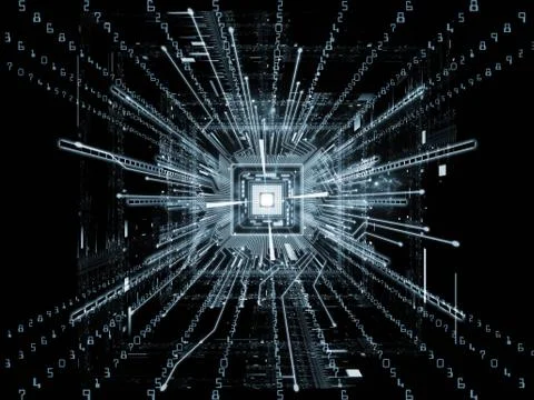 Numeric Computer Stock Illustration