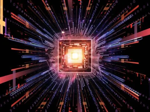 Numeric Computer Stock Illustration