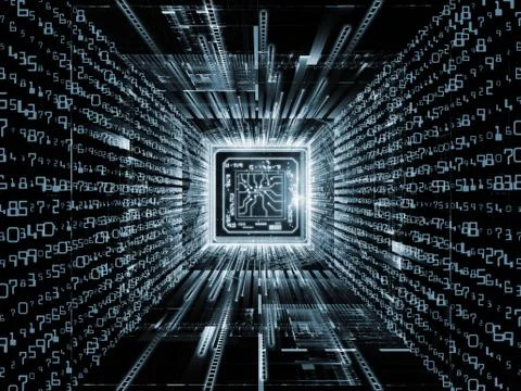 Numeric Computer Stock Illustration