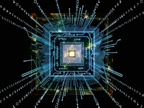 Numeric Computer Stock Illustration