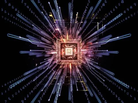 Numeric Computer Stock Illustration