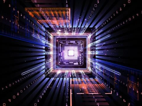 Numeric Computer Stock Illustration