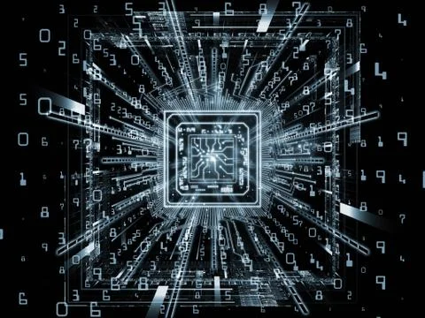 Numeric Computer 库存插图