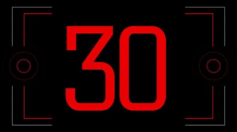 Numeric countdown 1 库存影片 8961594