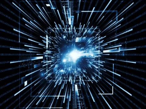 Numeric CPU Stock Illustration