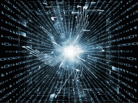 Numeric CPU Stock Illustration