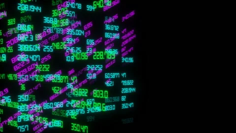 Numeric Cube Seamless loop. Stock Footage 101386967