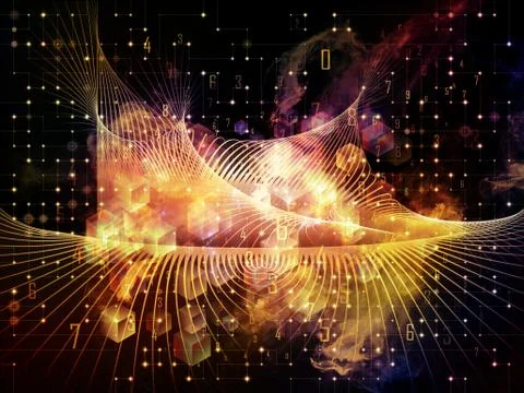 Numeric Digital Grid 库存插图