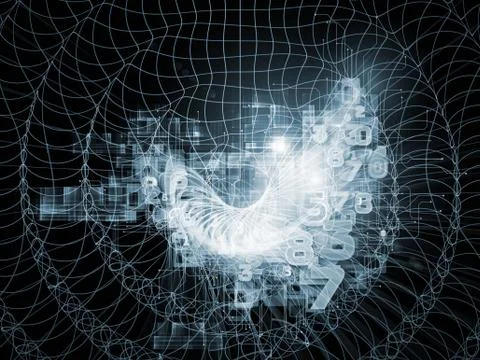 Numeric Geometry Stock Illustration