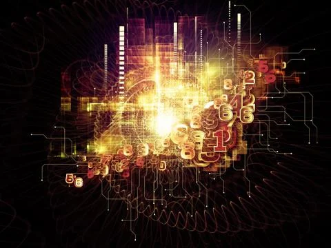 Numeric Geometry Stock Illustration