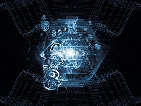 Numeric Geometry Stock Illustration