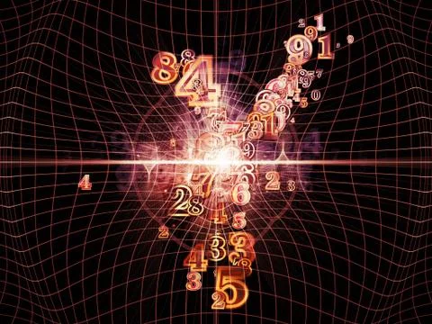 Numeric Geometry 스톡 일러스트