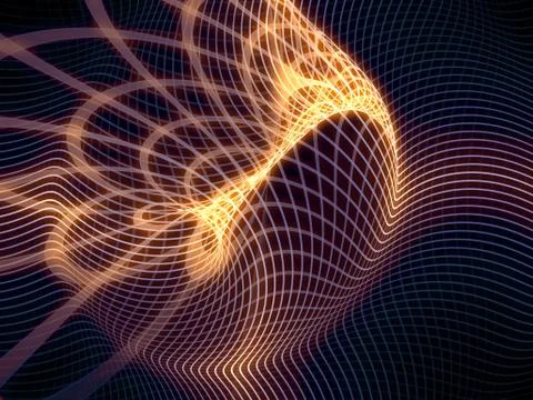 Numeric Grid Lines Illustrazione stock