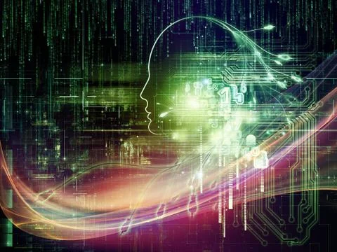 Numeric Intelligence Stock Illustration