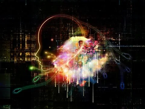 Numeric Intelligence Stock Illustration