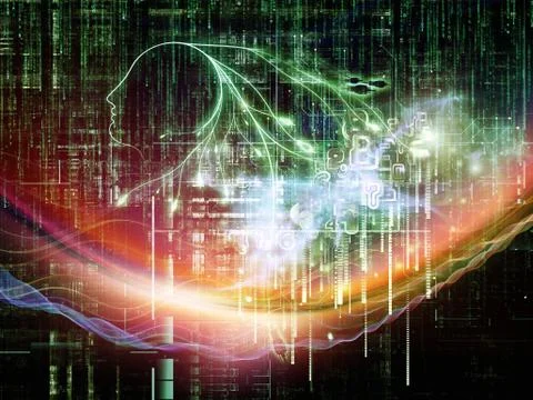 Numeric Intelligence Stock Illustration