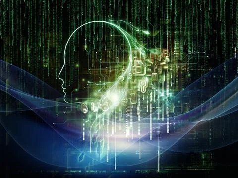 Numeric Intelligence Stock Illustration