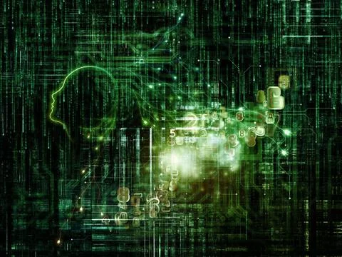 Numeric Intelligence Stock Illustration