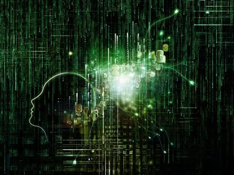 Numeric Intelligence Illustrazione stock