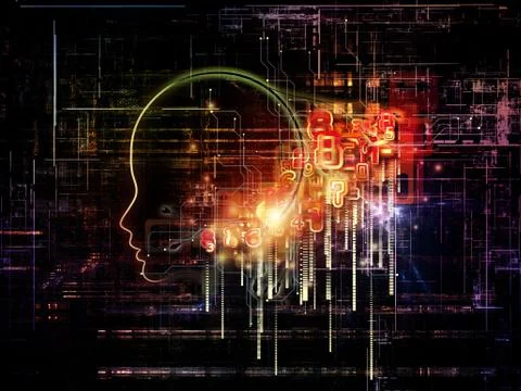 Numeric Intelligence Stock Illustration