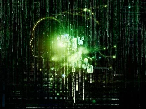 Numeric Intelligence Stock Illustration