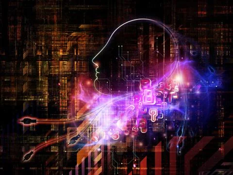 Numeric Intelligence Illustrazione stock
