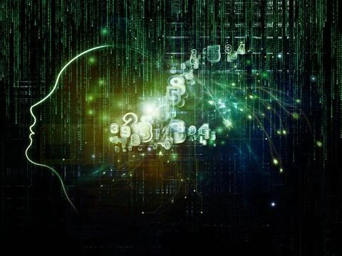 Numeric Intelligence Stock Illustration