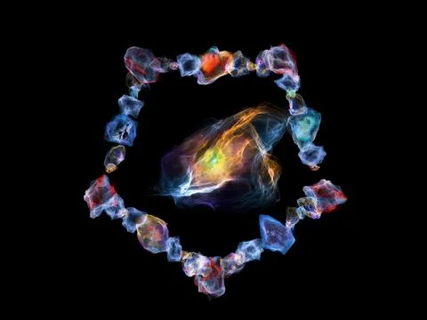 Numeric Jewels Stock Illustration