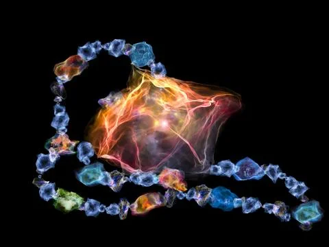 Numeric Jewels Stock Illustration