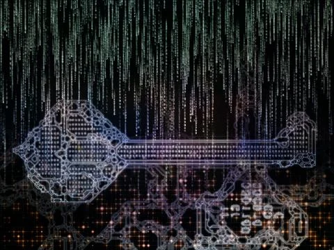 Numeric Key Code 库存插图