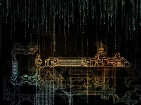 Numeric Key Code Stock Illustration