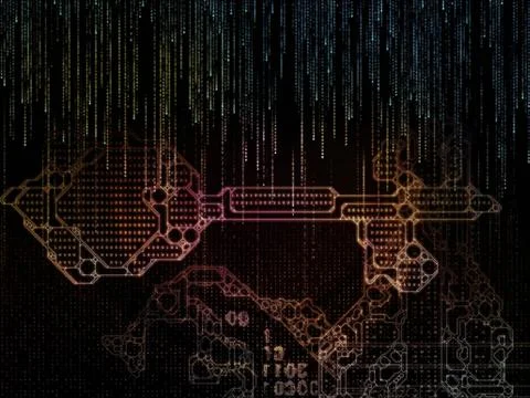 Numeric Key Code Stock Illustration