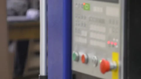 Numeric keypad CNC machine control panel. Stockbeeldmateriaal 109411688