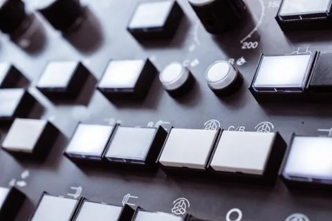 Numeric keypad CNC machine Foto stock