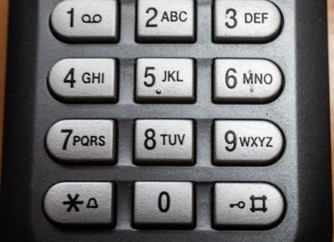 Numeric keypad of a mobile phones Stock Photos