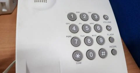 The numeric keypad on the phone Stock Photos