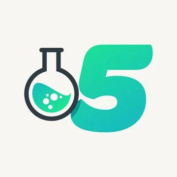 Numeric of Lab 5 Stock Illustration
