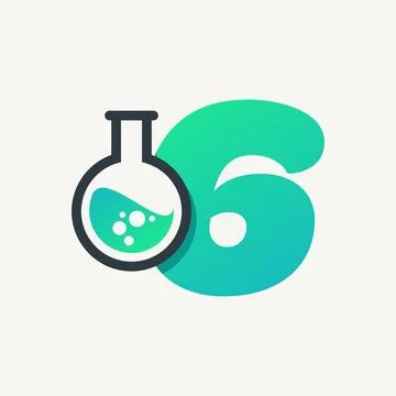 Numeric of Lab 6 Stock Illustration