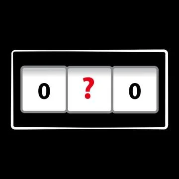 Numeric lock on black background Stock Illustration