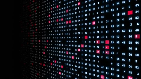 Numeric matrix background. Digital transformation. Abstract background. Stock Footage 156900175