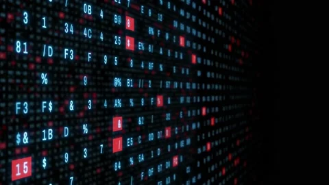 Numeric matrix background. Digital transformation. Abstract background. Stock-Footage 156941943