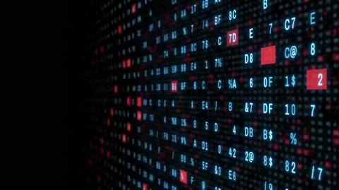 Numeric matrix background. Digital transformation. Abstract background. Stock Footage 156941945