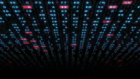 Numeric matrix background. Digital transformation. Abstract background. Stock Footage 156941953
